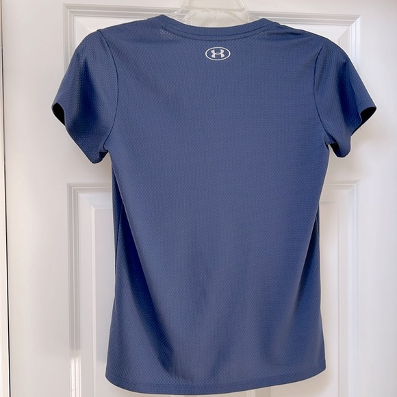 UNDER ARMOUR Women’s Tech Heatgear short sleeve v-neck shirt size S - Picture 3 of 6
